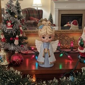 Vintage Hand Painted Christmas Angel